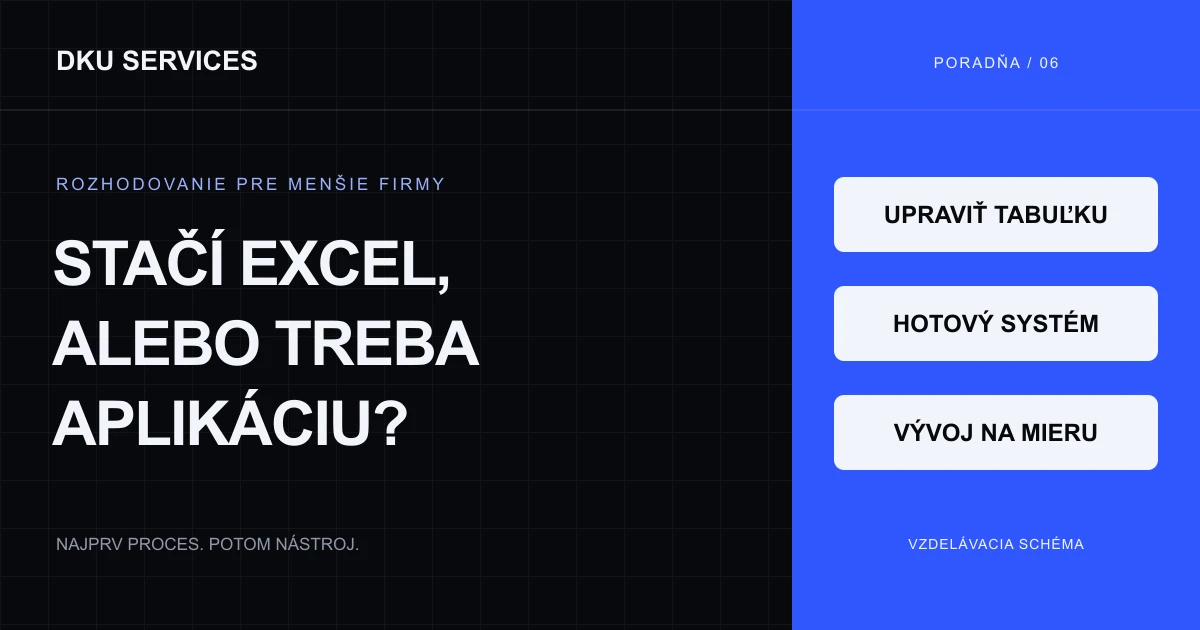 Kedy nahradiť Excel aplikáciou na mieru — a kedy nie